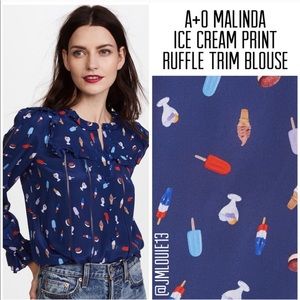 Alice & Olivia Ice Cream Blouse